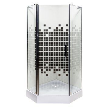 Душова кабіна INSANA Ethna Puzzle P91 P 90x90x200 мілкий піддон ( А0046013 ) А0046013 фото