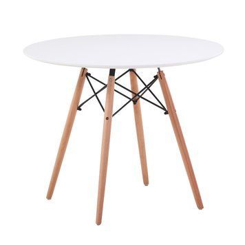 Стіл обідній ЕТНА MDF (D=80cm), білий А0050656 фото