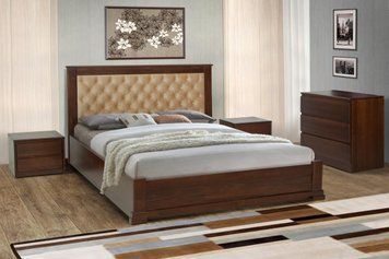 Ліжко Арізона ПМ 1600*2000,тем.горіх(116),беат03 А0047600 фото