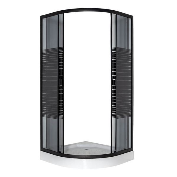 Душова кабіна VIVIA 091 Black s line JK New 90*90*191 мілкий піддон ( А0055604 ) А0055604 фото