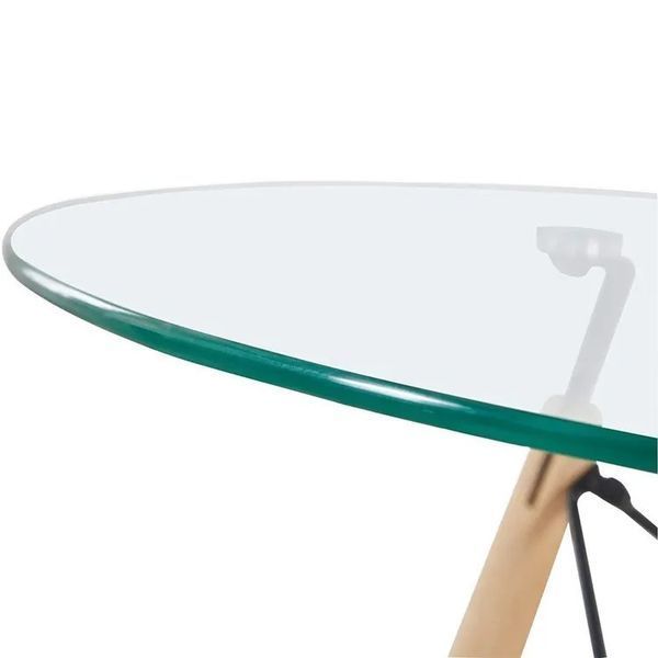 Стіл обідній ЕТНА Glass (D=80cm), скло А0050659 фото