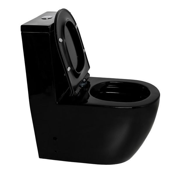 Унітаз-моноблок Ermin 67*37*84 black А0057118 фото