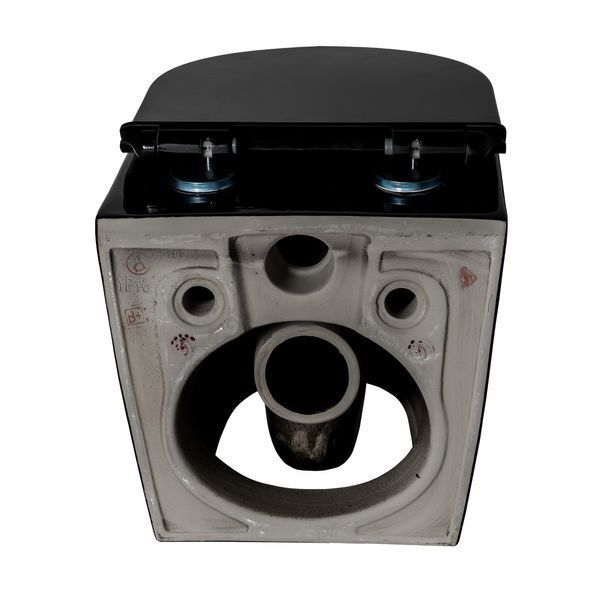 Унітаз підвісний Insana Grem Black (52х35.5х34) &mdash; Безстібковий (Rimless) А0057116 фото