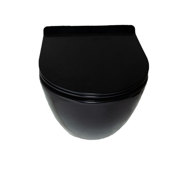 Унітаз підвісний Insana Grem Black (52х35.5х34) &mdash; Безстібковий (Rimless) А0057116 фото