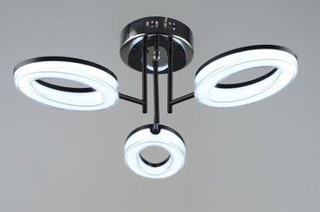 Люстра світлодіодна акрилова Sirius B YH1100/3 BK+CH SP000043642 фото